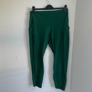Lululemon Athletica 7/8 Leggings Forest Green